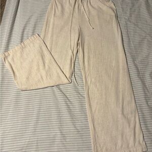 BKE Cream Relaxed Fit Pants